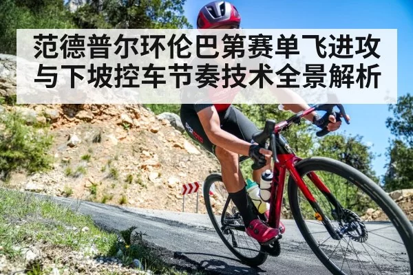 professional cyclist descending mountain road curve